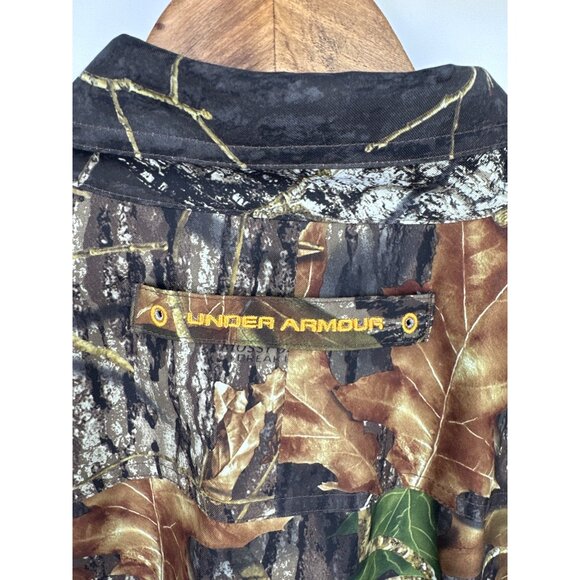 Under Armour Mens Long Sleeve Camo Button-Up Shirt Hunting Outdoor Size L - Picture 7 of 11